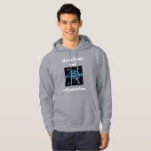 Futuristische Liebe "Heartbeats and Algorithms" Hoodie (Vorne ganz)