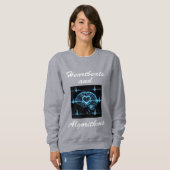 Futuristische Liebe "Heartbeats and Algorithms" Sweatshirt (Vorne ganz)