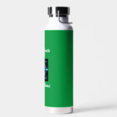 Futuristische Liebe "Heartbeats and Algorithms" Trinkflasche (Links)