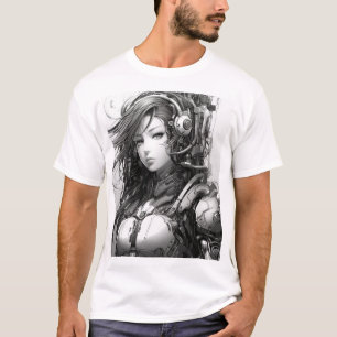 Futuristische Mecha Asian Female T - Shirt von Mas