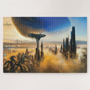 Futuristische Metropolis Jigsaw Puzzle