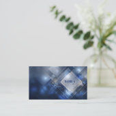 Futuristische Moderne Geometrische Technologie Visitenkarte (Stehend Vorderseite)