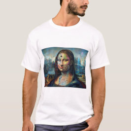 Futuristische Mona Lisa Herren T-Shirt