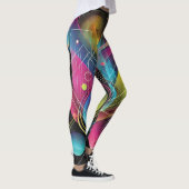 Futuristische Neon Abstrakt Women's Leggings (Rechts)