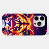 Futuristische Neon Lioness Celestie Phone Case (Rückseite (Horizontal))
