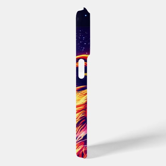 Futuristische Neon Lioness Celestie Phone Case (Rückseite / Rechts)