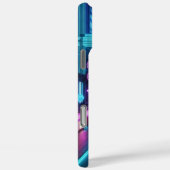 futuristische Neonstadt Case-Mate iPhone Hülle (Rückseite / Rechts)