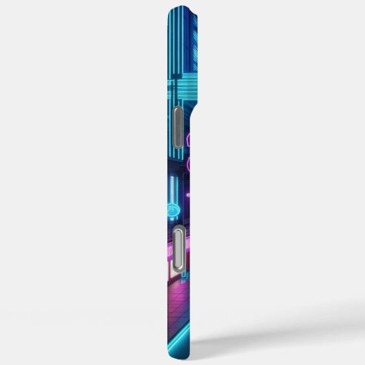 futuristische Neonstadt Case-Mate iPhone Hülle (Rückseite / Rechts)
