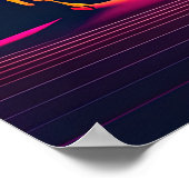 Futuristische Neonträume der Pharaonen Poster (Ecke)