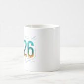 Futuristische Neujahrsfeier 2026 Tasse - Stilvolle (Mittel)