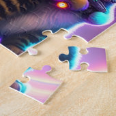 Futuristische Niedliche Katzen mit Laserpistolen,  Puzzle (Seite)