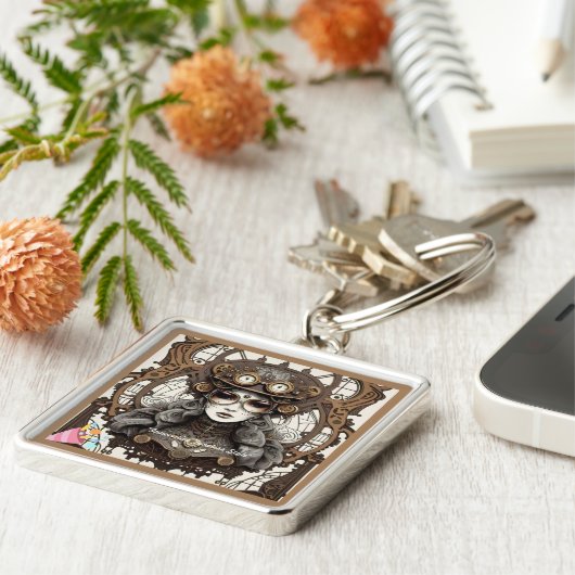 "Futuristische Nostalgie" Schlüsselanhänger (Seite)