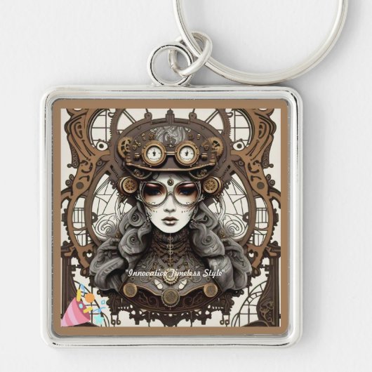 "Futuristische Nostalgie" Schlüsselanhänger (Vorne)