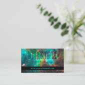 Futuristische oder SCI Fi Author Business Card Visitenkarte (Stehend Vorderseite)