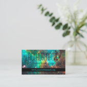 Futuristische oder SCI Fi Author Business Card Visitenkarte (Stehend Vorderseite)