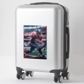 Futuristische Quarterback-Showdown Aufkleber (Koffer)