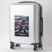 Futuristische Quarterback-Showdown Aufkleber (Koffer)
