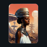 Futuristische Queen Afrofuturistische Science Fict Magnet<br><div class="desc">Futuristische Queen Afrofuturistische Science Fiction</div>