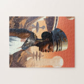 Futuristische Queen Afrofuturistische Science Fict Puzzle (Horizontal)