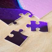 Futuristische Rainbow Chrome Portrait Wall Art Puzzle (Seite)
