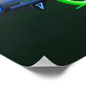 Futuristische Raumfahrt Birdhouse Poster (Ecke)