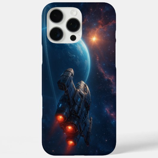 Futuristische Raumfahrt Case-Mate iPhone Hülle (Rückseite)
