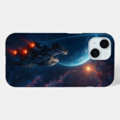 Futuristische Raumfahrt Case-Mate iPhone Hülle (Rückseite (Horizontal))
