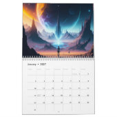 Futuristische Raumlandschaft 2024 Kalender (Jan 2027)