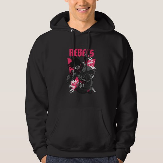 futuristische Rebellen Hoodie (Vorderseite)