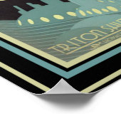 Futuristische Reise Neptun Poster 12 x 16 (Ecke)