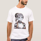 Futuristische Roboter-T - Shirt-Designs T-Shirt (Vorderseite)