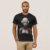 Futuristische Robotermädchen im Retro Art Style T-Shirt (Vorne ganz)