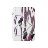 Futuristische Romantik Badematte (Vorderseite Vertikal)