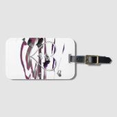 Futuristische Romantik Gepäckanhänger (Vorderseite (Horizontal))