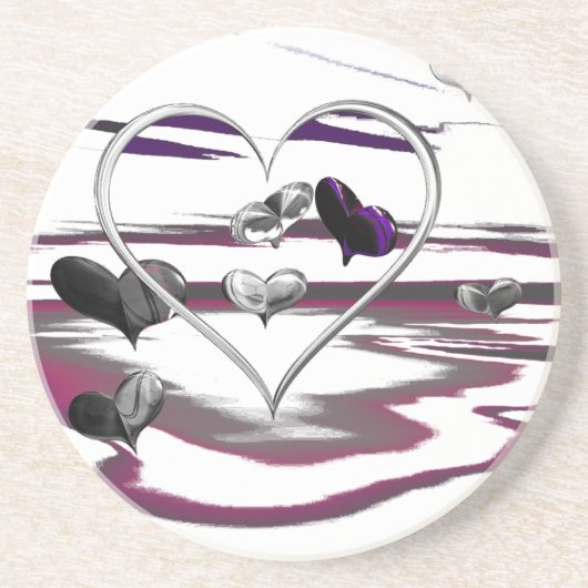 Futuristische Romantik Getränkeuntersetzer (Vorne)