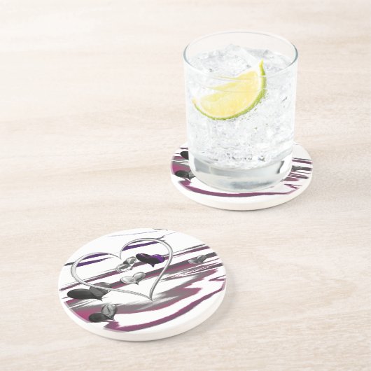 Futuristische Romantik Getränkeuntersetzer (Seite)