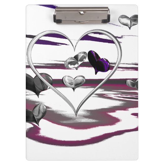 Futuristische Romantik Klemmbrett (Vorderseite)