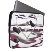 Futuristische Romantik Laptopschutzhülle (Vorne Rechts)