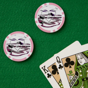 Futuristische Romantik Pokerchips