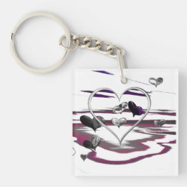 Futuristische Romantik Schlüsselanhänger