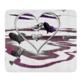 Futuristische Romantik Schneidebrett (Vorderseite)