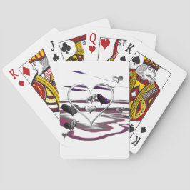 Futuristische Romantik Spielkarten