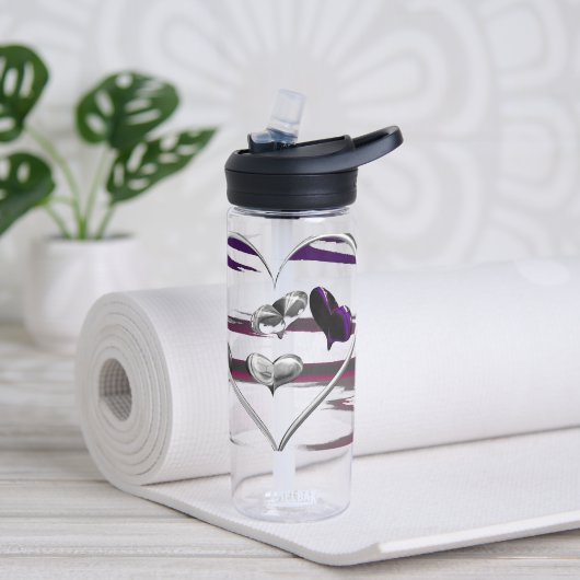 Futuristische Romantik Trinkflasche (Yoga)