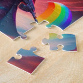 Futuristische Sci-Fi Astronaut Krieger Neon Cats Puzzle (Seite)