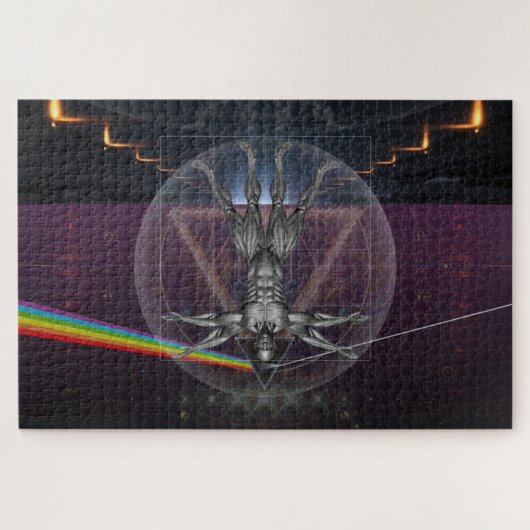 Futuristische Sci-Fi Fantasy Human Technology Puzzle (Horizontal)