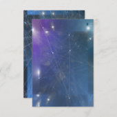 Futuristische SCI-Fi-Knoten-Netzwerk-Blank-Einladu Einladung (Vorne/Hinten)