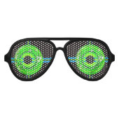 Futuristische Sci Fi Kostüm Pinhole Brille Partybrille (Vorderseite)