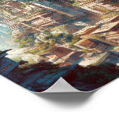 Futuristische Science Fiction Kunst Poster (Ecke)