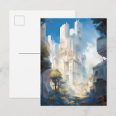 Futuristische Science Fiction Kunst Postkarte (Vorne/Hinten)