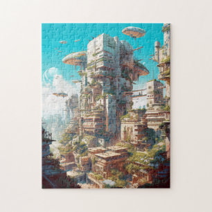 Futuristische Science Fiction Kunst Puzzle